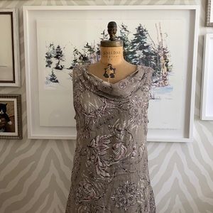 Patterned Linen Dress